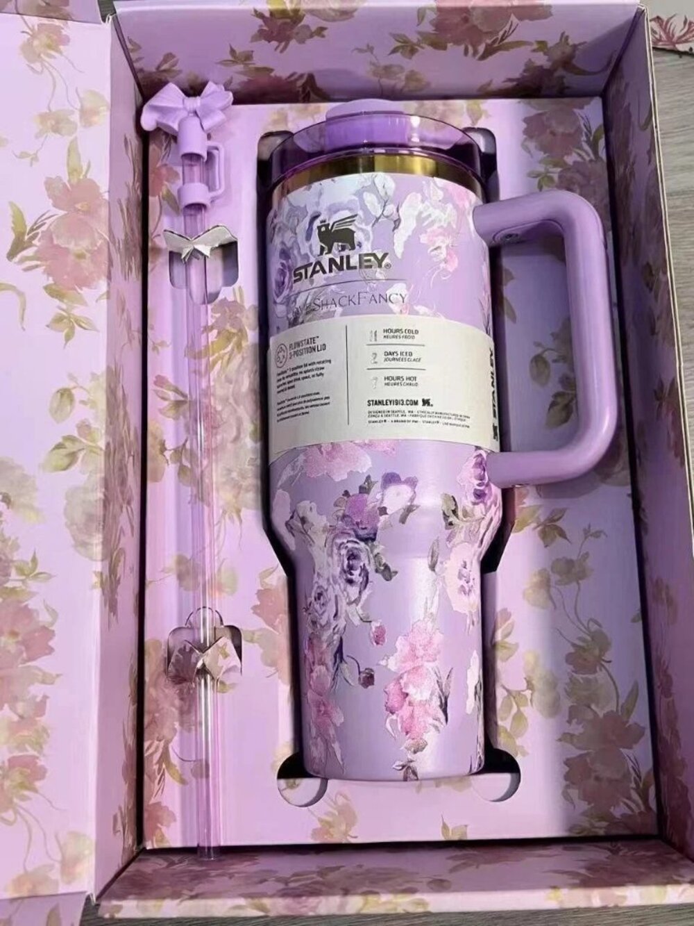 Stanley X Love Shack Fancy Quencher 40 oz Tumbler Cup - free shipping
